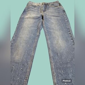 A.L.C. Blue Denim Jeans With Silver Stud Accents Size 4